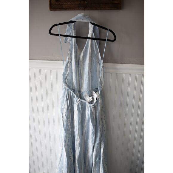 Anthropologie Reformation Tace Linen Midi Shirt Dress 10 NEW - Picture 4 of 5